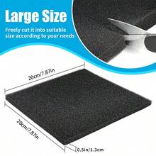 Aquarium Filter Pad, Black Foam Fish Tank Filter Sponge, Durable, Suitable For Fish Tank, Clear Water Quality - Fish Net - View 4