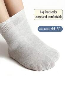5 Pairs/Pack Extra Large Size Socks For Middle-Aged And Elderly, Loose Rim Design Suitable For Overweight And Swollen Feet, Thickened Design, Plus Size, Suitable For Spring And Autumn, Loose Maternity Socks, Middle-Aged And Elderly Socks, Spring And Summer Loose Rim Socks, New Stockings, Thin Bottom Business Socks, Mid-Calf Socks - Multicolor - View 4