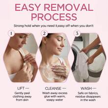 LOVEALERT Summer Essential Body Glue For Clothes - Strong Hold Boob Tape & Fashion Tape Alternative For Strapless Dresses, Bikinis, Wedding & Wigs - Invisible, Sweatproof, Residue-Free Skin Adhesive (Rose Scent) - 0.68 fl oz/20ml - 查看 8