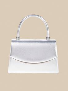 1 Piece White PU Material Flap Clutch Bag With Luxury Metal Decoration, Showing Fashion And Elegance, Suitable For Holding, Carrying, Wearing On The Shoulder Or Crossbody, P - 綠色 - 查看 3