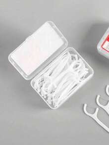 50-400pcs Fine Floss Picks, Thin Floss, Durable Toothpicks, Floss Box, Portable Toothpick Case, Multi-Functional Floss, Floss Box, Portable Toothpick Case, Convenient For Daily Oral Hygiene, Deep Cleaning - Multicolor - View 4