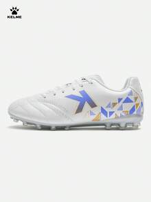 KELME 成人足球鞋 訓練用 防滑 透氣 MG 短釘 專業比賽 耐磨 - 白紫 - 查看 1
