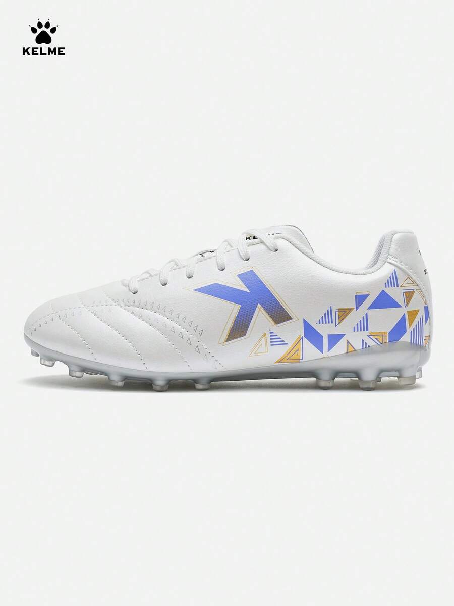 KELME 成人足球鞋 訓練用 防滑 透氣 MG 短釘 專業比賽 耐磨 - 白紫 - 查看 1