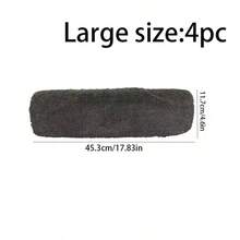 1/4 入裝超細纖維清潔拖把替換墊，適用於掃地機器人與平板拖把，可水洗耐用，適合乾濕清潔，清潔用品，開學必備 - 灰色 - 查看 16