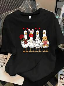 Halloween Graphic T-Shirt - 黑色 - 查看 1