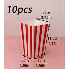 3pcs/10pcs/20pcs Cubo para palomitas de maíz, Caja para papas fritas, Caja de embalaje para comercio exterior, Cubo para palomitas de maíz de cine, Caja de embalaje para arroz con pollo - Multicolor - Ver 15