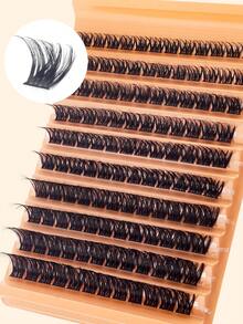 120 pestañas individuales, libro de pestañas, pestañas postizas en racimo, extensión de pestañas DIY, pestañas postizas en racimo, pestañas postizas individuales, pestañas postizas, pestañas naturales vs pestañas gruesas, pestañas en racimo DIY, pestañas coreanas, pestañas de Medusa, pestañas de ángel - L - Ver 3