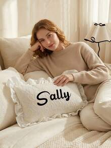 1pc Aesthetic Customized Pillowcase - Personalized Details - Dreamy Room Decor Accent, Suitable For Minimalist Home Decoration - Emotional And Heartfelt Special Moment Gift - Multicolor - View 6