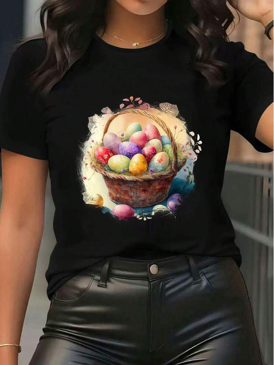 Women T-Shirts - Black - View 1