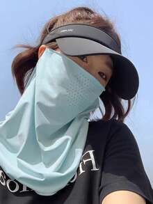 1/2/3件夏季冰絲圍脖面罩，男女通用透氣護頸罩，涼感可水洗防曬防塵防風保暖面罩 - 彩色 - 查看 3