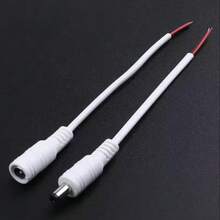 5/10pcs DC 5521 Female To Male Connector Cable, DC Power Plug Cable Socket Adapter Connector, Suitable For CCTV Solid Color 3528 5050 LED Strip - 15CM/5.9inch - View 8