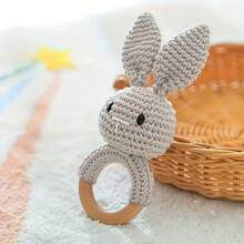 Mainan Kerincingan Kelinci Anyaman Tangan, Mainan Kerincingan Tangan Bayi, Mainan Genggam, Lonceng Terintegrasi, Bentuk 3D Lucu, Detail Kaya, Menarik Perhatian Bayi, Melatih Pendengaran Bayi, Hadiah Ulang Tahun, Halloween, Natal yang Sempurna untuk Bayi - MultiWarna - View 5
