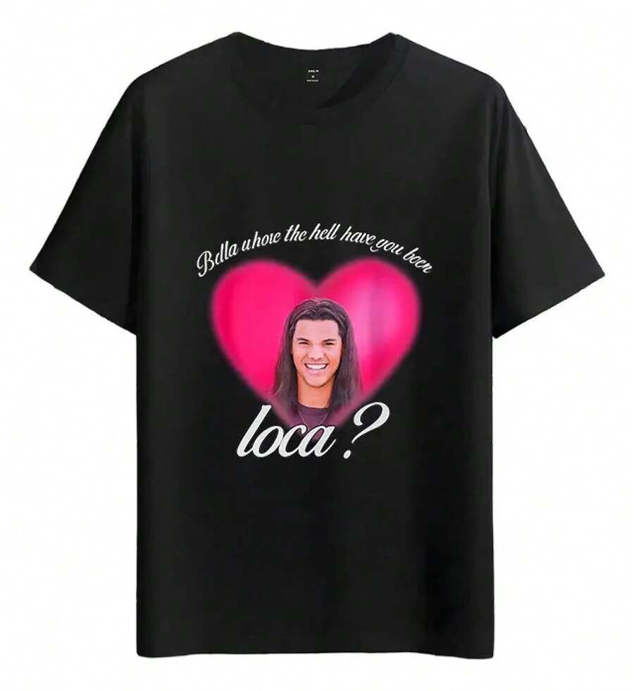 Camiseta Muscle Freaks Jacob Bella Estilo Lovelace Twilight - Negro - Ver 1