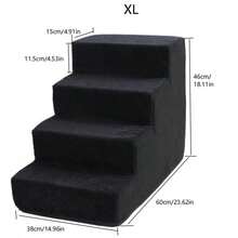 1 pieza Escalera para cama de perro, rampa para mascotas para perros pequeños y medianos, perros ancianos, para subir a la cama o el sofá, escalera de rincón para mascotas - Multicolor - Ver 24