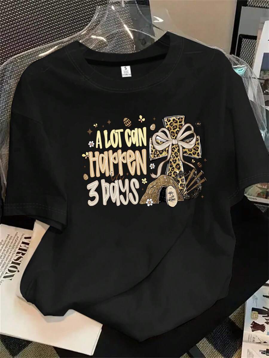 Halloween Graphic T-Shirt - Black - View 1