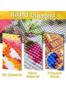 21.65x27.56in Group Activity Diamond Painting Kits - Joyful DIY Craft Project For Social Gatherings, Family Happy Evenings, Team Outings And Seasonal Festivals, Creating Vivid Artworks And Nice Memories With Companions - 圓鑽 - 查看 4