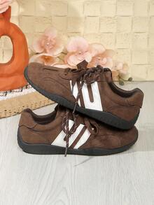 Women's New Anti-Slip Comfortable Lightweight Sports Casual Sneakers - Brown - View 3