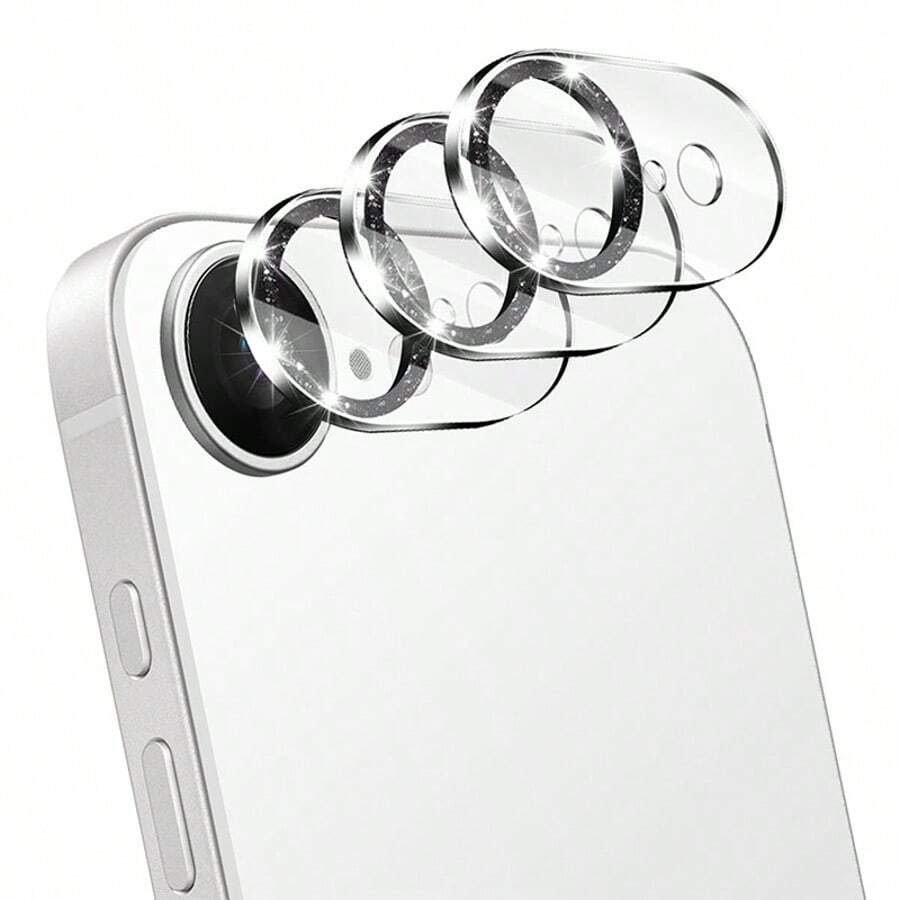 Black Lens Protection Film, 3 Pieces Compatible With IPhone 17 Pro/17 Pro Max/17Air/17/6 Pro Max/16 Pro/16 Plus/16/12/13/11, High-Definition Lens Film, Waterproof, Scratch Resistant, Easy To Install, No Bubbles, Glass Material, Compatible With IPhone 15 Lens Protection Film, Compatible With IPhone 16 Lens Protection Film, Slight Color Difference [International Version, Non Local Version] - Multicolor - View 1