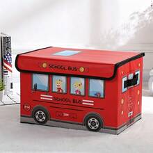 Toy Storage Box Car-Shaped Foldable Storage Bin Storage Box Children's Non-Woven Fabric Storage Box - Multicolor - View 6
