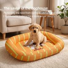 Ice Silk Pet Bed Cover - Removable & Washable - Stain-Resistant & Bite-Resistant - Cute Cartoon Pattern - Multiple Sizes - Suitable For Puppies, Kittens And Small Dogs - XL - View 7