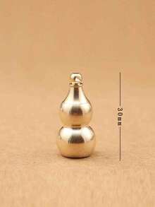 1pc Mini Gourd Shaped Pill Box, First Aid Medicine Storage Box, Can Store Medicines, Vitamins And Fish Oil, Feng Shui Brass Gourd Keychain Pendant, Meaning Good Luck, Wealth, Health And Success, Gift For Friends, Family And Loved Ones - Gold - View 30