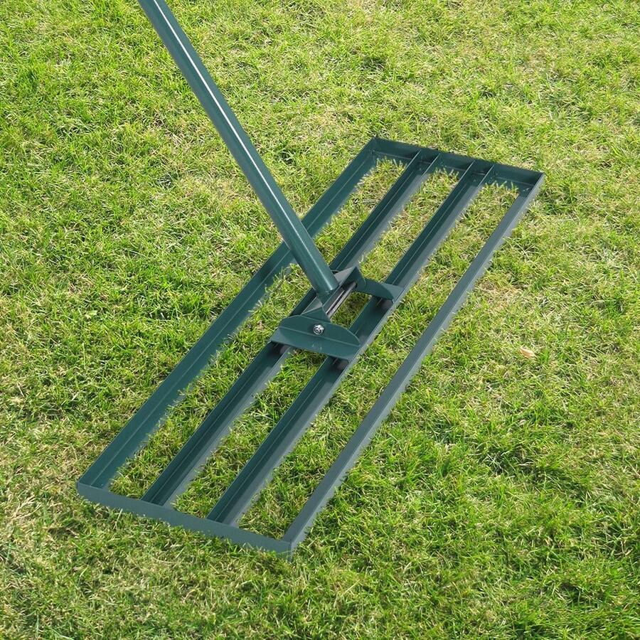 Lawn Leveling Rake, Professional Soil Leveler With Extendable Steel Handle Durable Landscape Tool - Size 30*10 | Handle 6FT | Steel - View 1