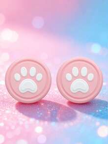 2 Pcs Thumb Grip Caps Compatible With Nintendo Switch /Switch OLED/Switch Lite, Controller Silicone Joystick Caps Cover Compatible With Switch Controller, Game Controller Accessories,Football/Shark/Flower/Cloud/Panda Patterns - Multicolor - View 7