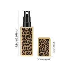 2PCS 5ml Refillable Square Perfume Sp Bott, Bottom-Filling Frances Perfume Atomizer Leopard Print And Cow Pattern - 豹紋和乳牛圖案 - 查看 2
