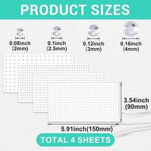 4組銀白色寶石貼紙，閃亮水鑽臉部飾品，4種尺寸 | 2.5mm、2.5mm、3mm、4mm，圓形自黏式臉部眼睛身體彩妝裝飾貼紙，適合節日派對，這些寶石貼片可用於臉部藝術 - 貼紙 - 查看 6