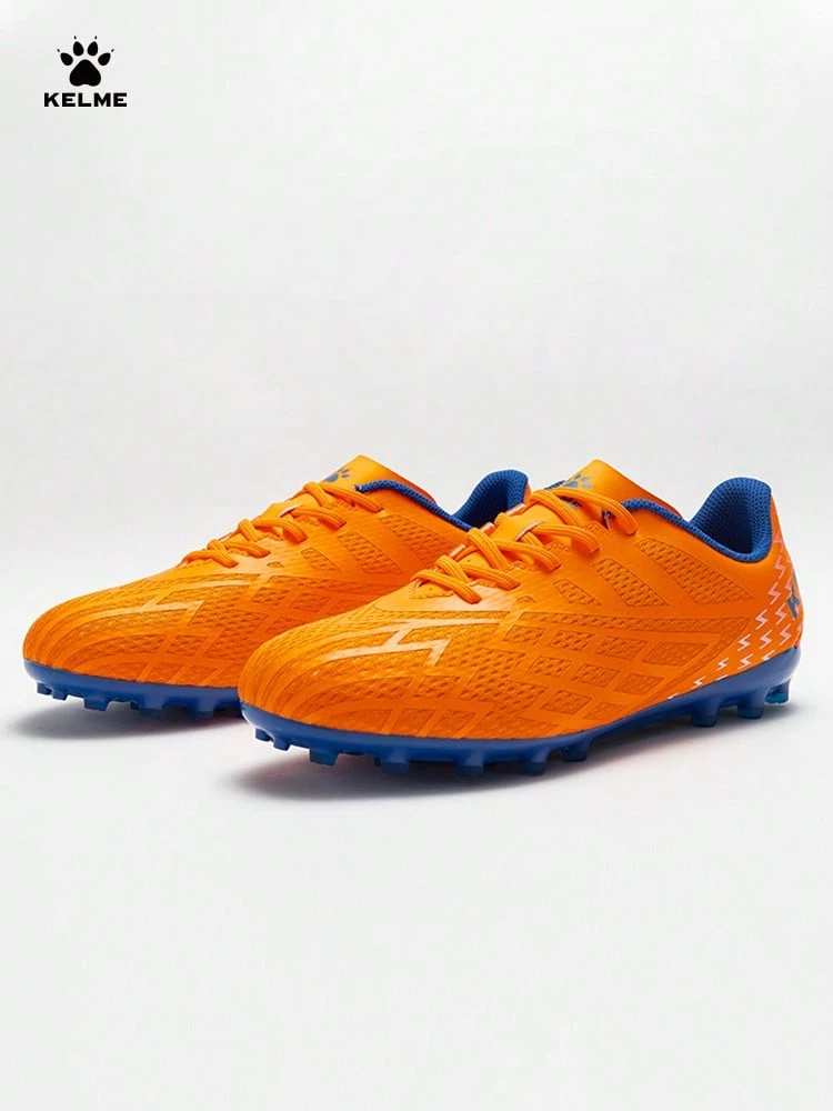 KELME 成人男款 MG 透氣短釘足球訓練鞋 - 亮橙 - 查看 1