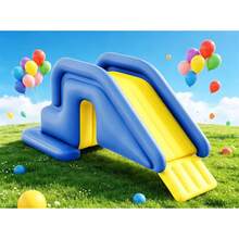 Multifunctional Inflatable Slide, Portable And Easy To Store, Suitable For Yard And Pool, Creates Great Atmosphere - Glacier - View 1