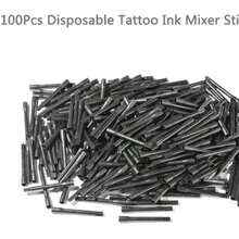 Wokaluo 100pcs Plastic Tattoo Ink Pigment Mixing Sticks, Tattoo Colorant Stirring Rods, Tattoo Pigment Ink Mixer, Micro Permanent Makeup Pigment Sticks - View 8