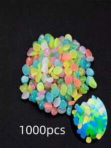 100/500/1000 piezas Piedras que brillan en la oscuridad, guijarros luminosos para jardín, camino, plantas de interior, parque y decoración de acuario - A - Ver 18