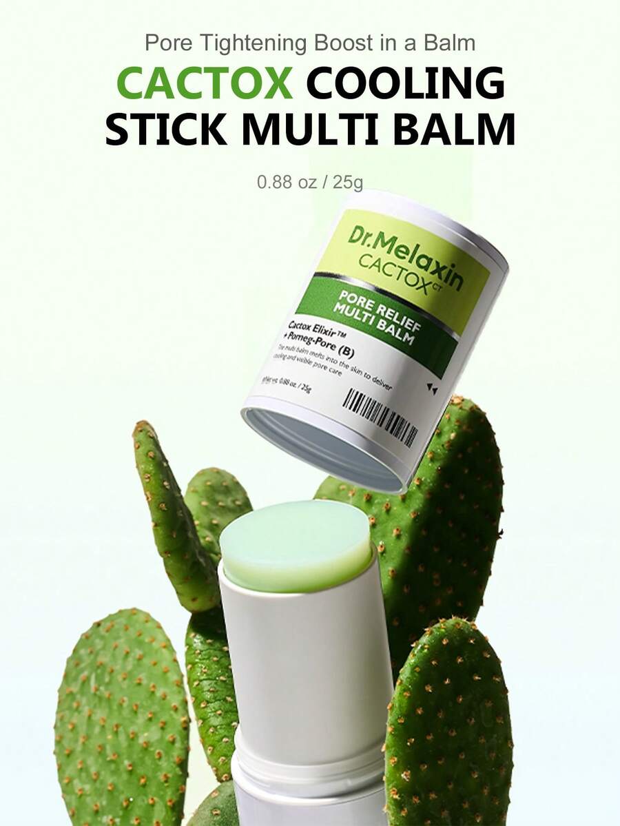 Dr.Melaxin 仙人掌多效舒緩修復面霜 - 含鋅 PCA 與腺苷的冷卻消腫面霜,適合大毛孔與水腫肌膚,含仙人掌萃取以緊緻毛孔,韓國護膚品 - 仙人掌多功能精華棒 - 查看 1