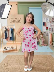 Macaquinho Feminino  Crepe Infantil Com Amarração Nas Costas Moda Infantil - Pink - Visão 2