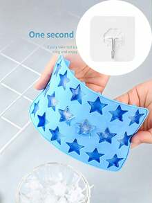 Elongated Pentagram Silicone Tray, Chocolate Mold, Easy Release Quick Freeze Mold, Soft Non-Stick Silicone Mold, Suitable For Homemade Ice Cubes, Chocolates, Candies, Jelly And Desserts, Reusable Durable Baking Mold, Suitable For Home Kitchen, Summer Drinks, Parties And Daily Baking - Multicolor - View 8