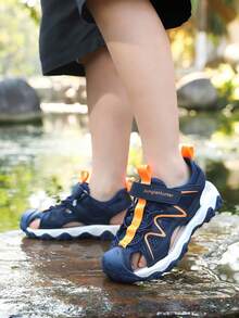 新款中性兒童運動涼鞋 - 珊瑚橙 - 查看 5