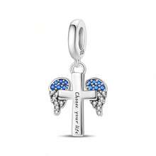 1pc S925 Sterling Silver Creative Theme Beads, Original Coffee Cup, Star, Moon And Cross Design. This Rhinestone Enamel Pendant Is Suitable For Bracelets And Necklaces, A Versatile Accessory That Can Be Used To Create Unique Personalized Jewelry, Showcase Your Personal Style, And Meet DIY And Daily Wear Needs. - Multicolor - View 15