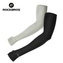 ROCKBROS 1 pieza Manga de brazo de seda de hielo con protección UV para el verano, duradera, elástica, cómoda y transpirable - Multicolor - Ver 9
