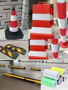 1pc Self-Adhesive Crystal Grid Bicycle Contour Warning Sticker Reflective Strip Tape PVC Reflective Sticker - Impact Resistant Waterproof Vehicle Warning Safety Sticker, Size 5cm X1m, Self-Adhesive Crystal Grid Reflective Film Reflective Tape Reflective Warning Tape, High Visibility Self-Adhesive Reflective Warning Tape For Night, Suitable For Vehicles, Motorcycles And Night Riding Clothing, Reflective Warning Strip Car Reflective Strip Safety Warning Car Decoration Sticker Colorful Grid Reflective - Multicolor - View 9