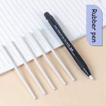 The 3.8MM Pencil Eraser Set Comes With 6 Expandable And Highly Flexible Eraser Cores, Sending Off Students During The Back To School Season Suitable For Sketching To Enhance Highlights, Drawing To Capture Details, And Fine Writing Tools - Multicolor - View 5
