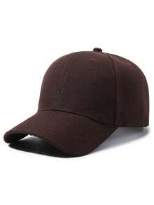 1pc Solid Color Plain Baseball Cap, Men's Summer Sun Protection Hat, Casual Visor Hat - A - View 11