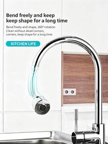 360 Degree Rotating Faucet Extender, ABS Plastic Material, 2/3 Mode Faucet Extender, Water-Saving Aerator, Suitable For Kitchen And Bathroom - Boost Water Tap - View 10