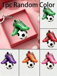 1pc Random Color 10/20pcs Mixed Pack 2D Flat Exquisite World Cup Soccer Ball & Soccer Shoe Keychain, Bag/Car/Phone/Key Decoration, Perfect Gift For 2026 World Cup, Teacher Appreciation, Father's Day - One Size Fits All - View 9