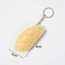 2pcs Realistic Chicken Wing Keychain, Personalized Cute Fun Realistic Food Pendant, Fake Mid-Wing Cola Chicken Wing Model Prop - Multicolor - View 4