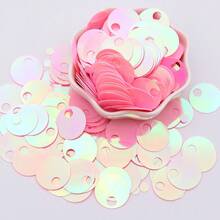 140pcs Large Hole 20mm Flat Round Sequin Holographic Loose Sequins For Handmade Crafts, Art, Jewelry Making, Sewing, Embroidery, Party Decoration - 20 Grams - View 37
