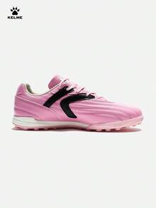 KELME Men's TF Turf Football Shoes, Calf Leather, For Daily Professional Training And Matches - Pink - View 2