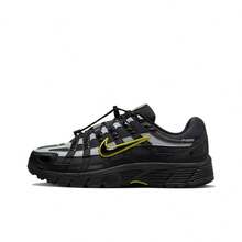 Nike P-6000 Round Toe Lace-Up Cushioning And Anti-Slip Low-Top Running Shoes, Unisex, Black - FV0943-001 - View 7