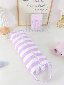 Fashion Striped Pattern Curling Iron Bag, Quilted Hair Dryer Storage Box, Straight Hair Stick Storage Bag, Waterproof Toiletries Bag, Makeup Handbag - Multicolor - View 14