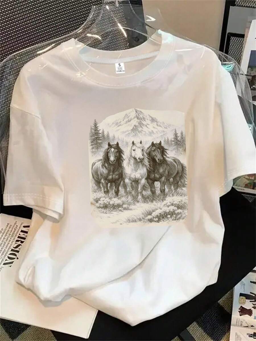 Halloween Graphic T-Shirt - White - View 1